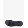 Knitted fabric sneakers with embroidered logo