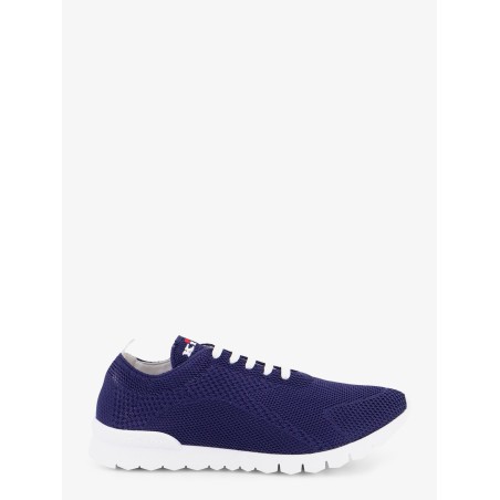 Knitted fabric sneakers with embroidered logo