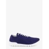 Knitted fabric sneakers with embroidered logo