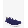 Knitted fabric sneakers with embroidered logo