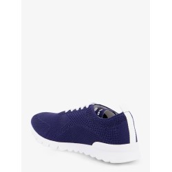 Knitted fabric sneakers with embroidered logo