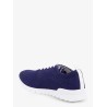 Knitted fabric sneakers with embroidered logo