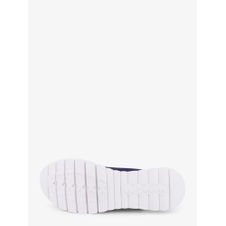 Knitted fabric sneakers with embroidered logo