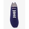 Knitted fabric sneakers with embroidered logo