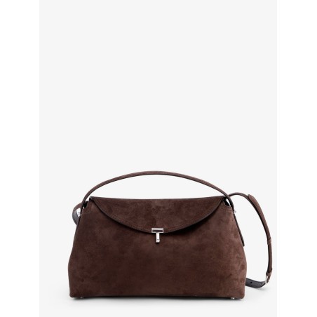 T-lock suede handbag
