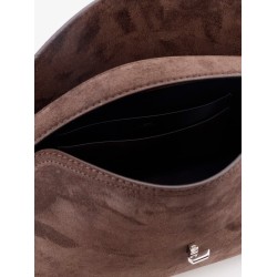 T-lock suede handbag