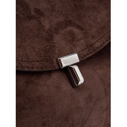 T-lock suede handbag
