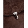 T-lock suede handbag