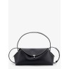 T-Lock Hammered Leather Shoulder Bag