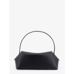 T-Lock Hammered Leather Shoulder Bag
