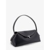 T-Lock Hammered Leather Shoulder Bag