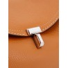 T-Lock hammered leather shoulder bag