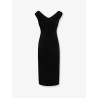Fitted organzino crêpe dress