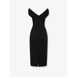 Fitted organzino crêpe dress
