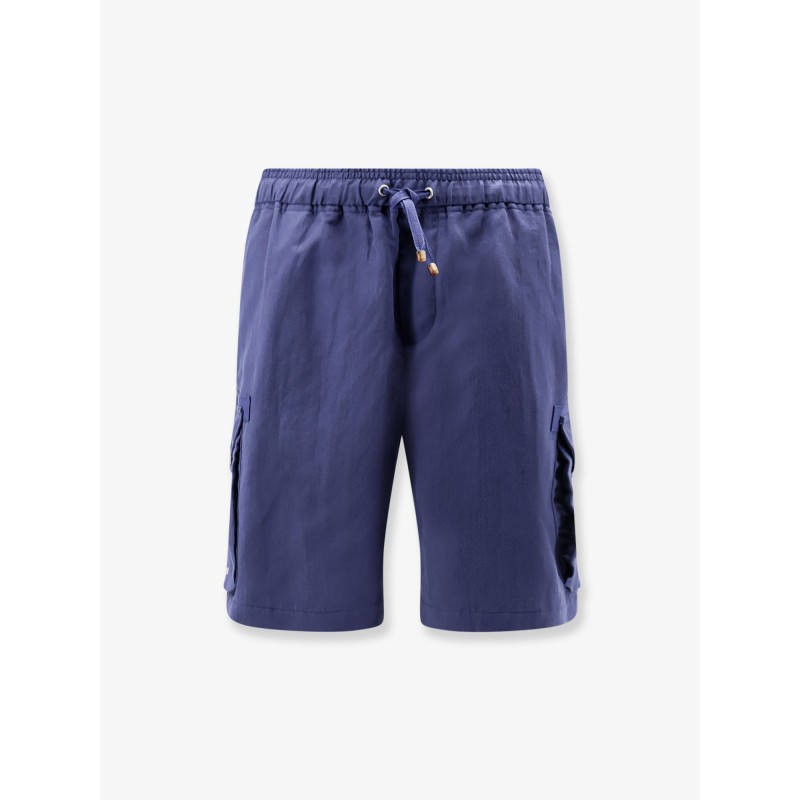 Linen and cotton shorts