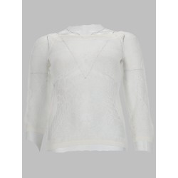 viscose net knit top