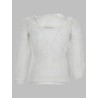 viscose net knit top