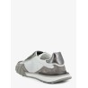 Sneakers in nylon e suede con logo DG con strass
