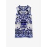 Silk top with Maiolica print