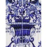Silk top with Maiolica print