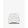 Cotton hat with all-over floral embroidery