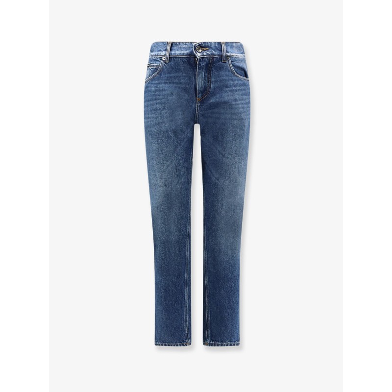 Blue denim jeans
