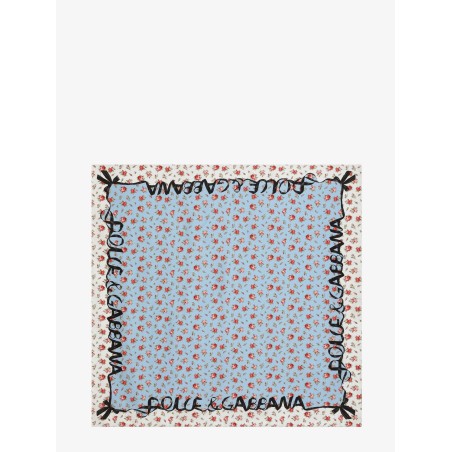Silk foulard with Roselline print