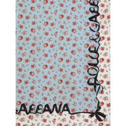 Silk foulard with Roselline print
