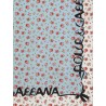 Silk foulard with Roselline print