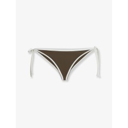 Nylon bikini bottoms with contrasting profiles