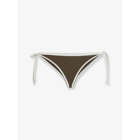 Nylon bikini bottoms with contrasting profiles