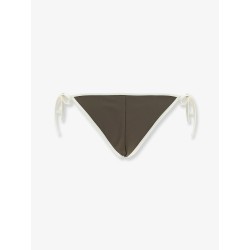 Nylon bikini bottoms with contrasting profiles