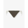 Nylon bikini bottoms with contrasting profiles