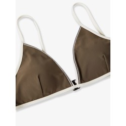 Nylon bikini top with Monile details