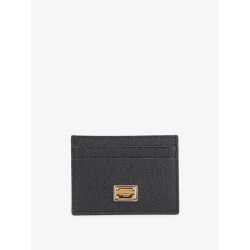 Hammered leather card holder