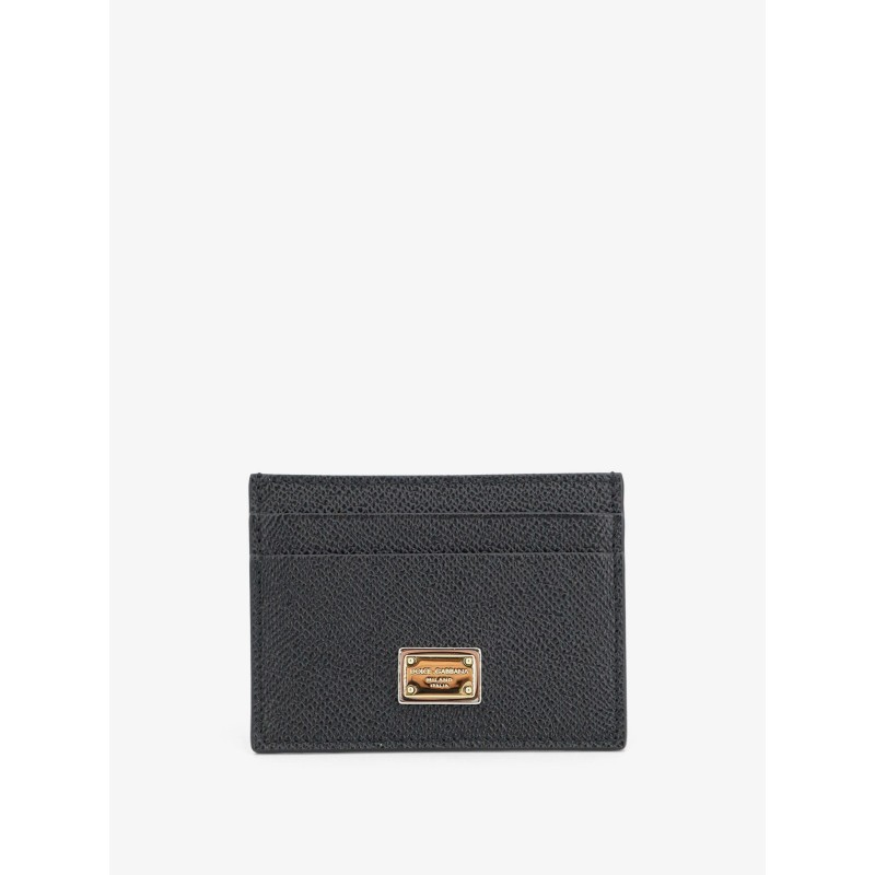 Hammered leather card holder