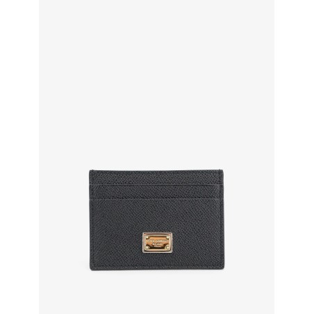 Hammered leather card holder