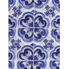 Cotton and viscose dress with Maiolica print