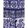 Cotton dress with Maiolica print