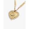 Everyday brass necklace with DG logo