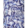 Chiffon kaftan with Maiolica print