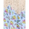 Silk blend dress with a Mazzolini di fiori print