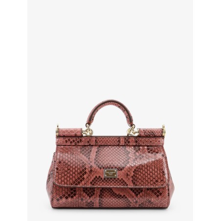Sicily shiny python mini handbag