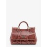 Sicily shiny python mini handbag