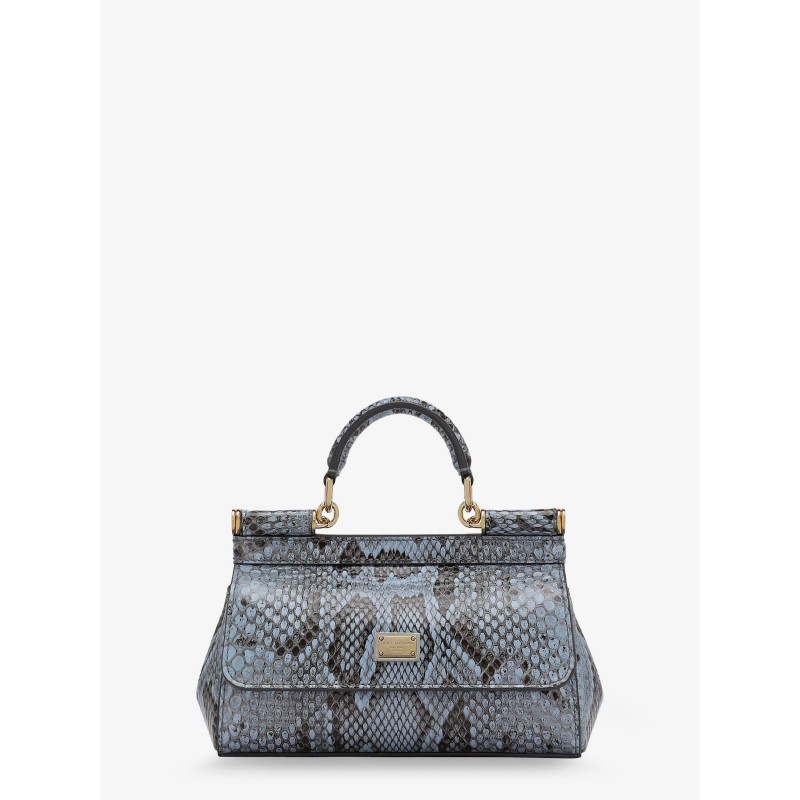 Sicily shiny python mini handbag