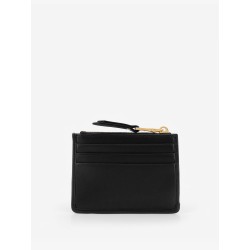 Quilted leather card holder