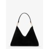 Medium Bevel Suede Shoulder Bag