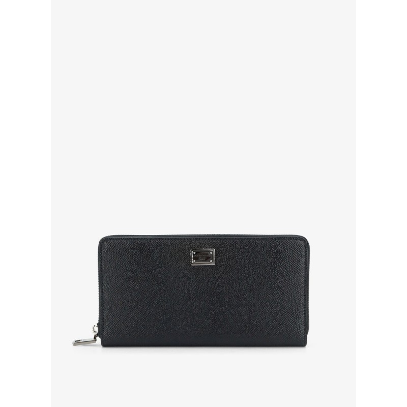 Hammered leather wallet