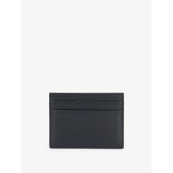 Leather card holder with metal DG logo