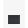Leather card holder with metal DG logo